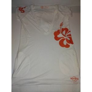 Hard Rock Cafe Honolulu Large Authentic all is one White